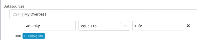 OSM tag filter